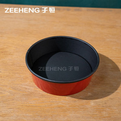 Nowe czerwono-czarne miski papierowe do planowania wydarzeń i imprez