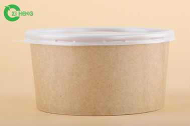 Miseczki na jedzenie PE na sałatkę / makarony PP White Lid 100% Eco Friendly