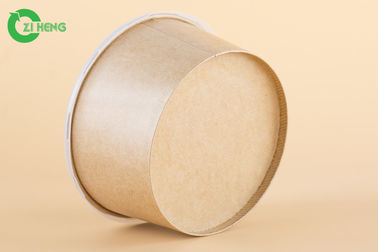 Smell Less Brown Kraft Jednorazowe miseczki na zupy na wesela Recyklingu 25 Uncji