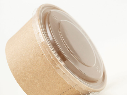 25 Oz 750 ml Jednorazowe miski do sałatek Kraft z pokrywkami do sałatek i zup Eco Friendly
